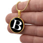 Initial B v3a - 18k Gold Finished Luxury Necklace