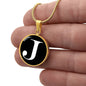 Initial J v3a - 18k Gold Finished Luxury Necklace