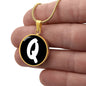 Initial Q v3b - 18k Gold Finished Luxury Necklace