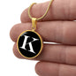 Initial K v3a - 18k Gold Finished Luxury Necklace