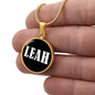 Leah v01w - 18k Gold Finished Luxury Necklace
