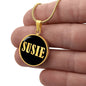Susie v02 - 18k Gold Finished Luxury Necklace