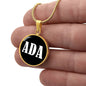 Ada v01w - 18k Gold Finished Luxury Necklace