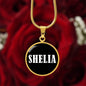 Shelia v03 - 18k Gold Finished Luxury Necklace