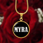 Myra v03 - 18k Gold Finished Luxury Necklace