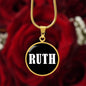 Ruth v01w - 18k Gold Finished Luxury Necklace