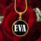 Eva v01w - 18k Gold Finished Luxury Necklace