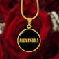 Alexandra v02 - 18k Gold Finished Luxury Necklace