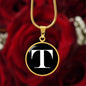 Initial T v3a - 18k Gold Finished Luxury Necklace