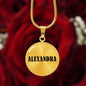 Alexandra v01 - 18k Gold Finished Luxury Necklace