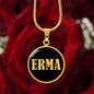 Erma v02 - 18k Gold Finished Luxury Necklace
