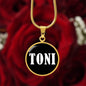 Toni v01w - 18k Gold Finished Luxury Necklace