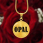 Opal v01 - 18k Gold Finished Luxury Necklace