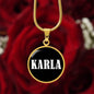 Karla v03 - 18k Gold Finished Luxury Necklace