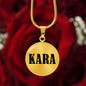 Kara v01 - 18k Gold Finished Luxury Necklace