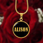 Alison v02 - 18k Gold Finished Luxury Necklace