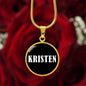 Kristen v01w - 18k Gold Finished Luxury Necklace