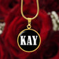 Kay v01w - 18k Gold Finished Luxury Necklace