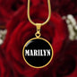Marilyn v01w - 18k Gold Finished Luxury Necklace