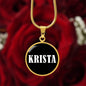 Krista v03 - 18k Gold Finished Luxury Necklace