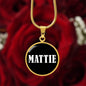 Mattie v01w - 18k Gold Finished Luxury Necklace
