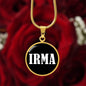 Irma v01w - 18k Gold Finished Luxury Necklace