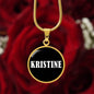 Kristine v03 - 18k Gold Finished Luxury Necklace