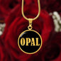 Opal v02 - 18k Gold Finished Luxury Necklace