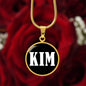 Kim v01w - 18k Gold Finished Luxury Necklace