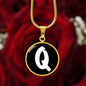 Initial Q v3b - 18k Gold Finished Luxury Necklace