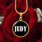 Judy v01w - 18k Gold Finished Luxury Necklace