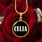 Celia v03 - 18k Gold Finished Luxury Necklace