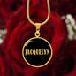 Jacquelyn v02 - 18k Gold Finished Luxury Necklace