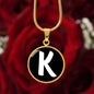Initial K v3b - 18k Gold Finished Luxury Necklace