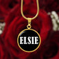 Elsie v01w - 18k Gold Finished Luxury Necklace