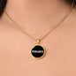 Margarita v01w - 18k Gold Finished Luxury Necklace