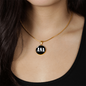Ana v01w - 18k Gold Finished Luxury Necklace