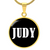 Judy v01w - 18k Gold Finished Luxury Necklace