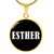 Esther v01w - 18k Gold Finished Luxury Necklace