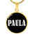 Paula v01w - 18k Gold Finished Luxury Necklace