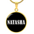 Natasha v01w - 18k Gold Finished Luxury Necklace