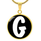 Initial G v3b - 18k Gold Finished Luxury Necklace