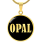 Opal v02 - 18k Gold Finished Luxury Necklace