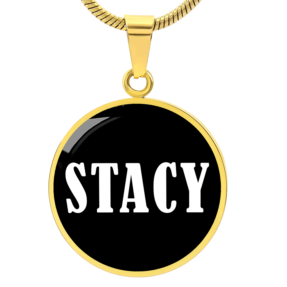 Stacy v01w - 18k Gold Finished Luxury Necklace