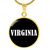 Virginia v01w - 18k Gold Finished Luxury Necklace
