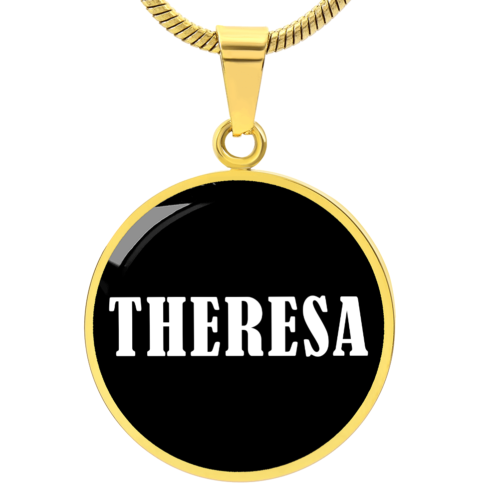 Theresa v01w - 18k Gold Finished Luxury Necklace