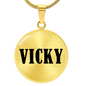 Vicky v01 - 18k Gold Finished Luxury Necklace