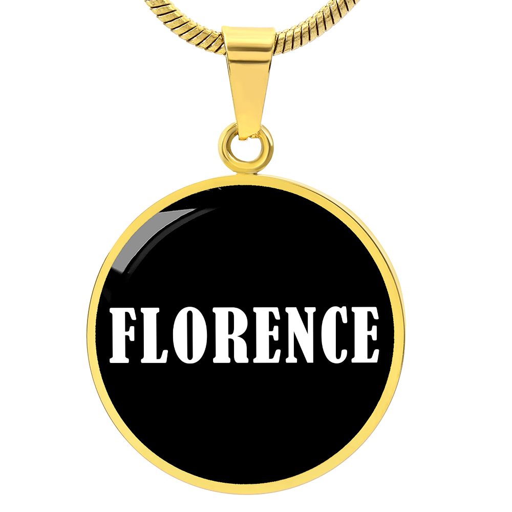 Florence v01w - 18k Gold Finished Luxury Necklace