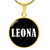Leona v01w - 18k Gold Finished Luxury Necklace