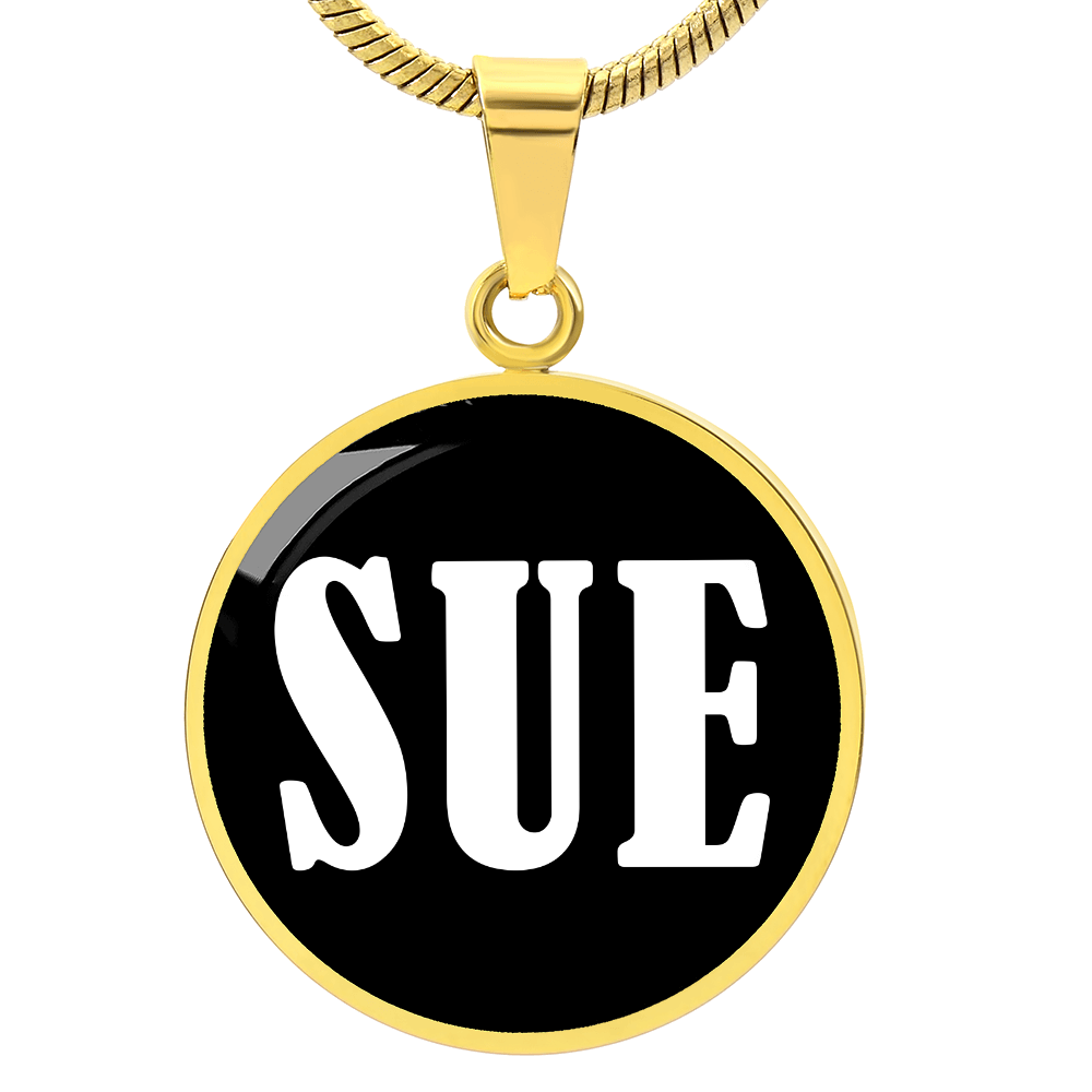 Sue v01w - 18k Gold Finished Luxury Necklace
